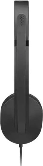 Lenovo Auf dem Ohr Multimedia-Headsets mit Mikrofon und Verbindung USB-A in Schwarz Farbe 4XD1P83425