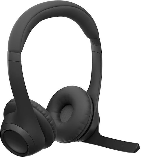 Logitech Zone 305 УЦ Безжични На ушите Мултимедийни слушалки с микрофон и връзка Bluetooth / USB-A / USB-C в Черен цвят