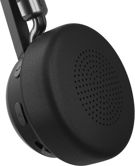 Lenovo Wireless VoIP Headset Teams Auf dem Ohr Multimedia-Headsets mit Mikrofon und Verbindung Bluetooth / USB-A in Schwarz Farbe