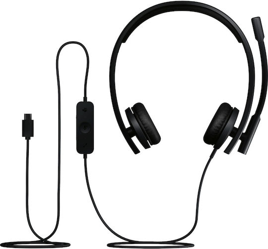 Logitech H570e Stereo MS On Ear Multimedia Ακουστικά με μικρόφωνο και σύνδεση USB-C
