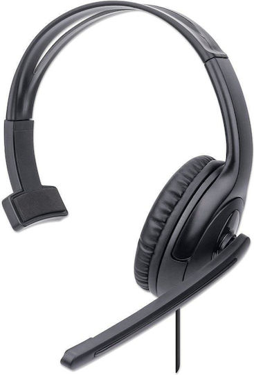 Manhattan Mono On Ear Multimedia Ακουστικά με μικροφωνο και σύνδεση USB-A 179874