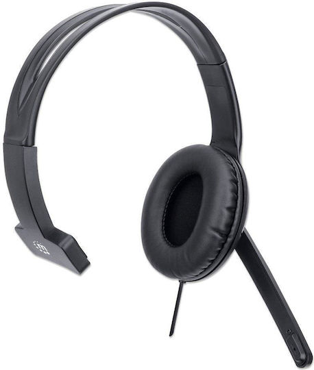 Manhattan Mono On Ear Multimedia Ακουστικά με μικροφωνο και σύνδεση USB-A 179874