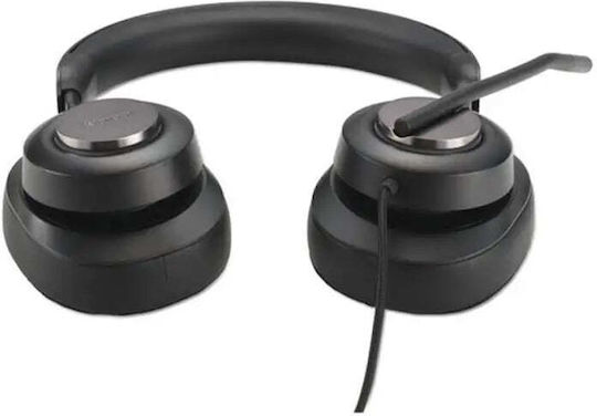 Kensington H2000 Надушници Мултимедийни слушалки с микрофон и връзка USB-C в Черен цвят