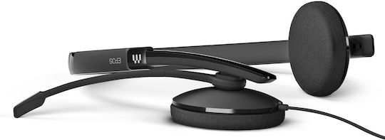 Epos Adapt 160 USB II На ушите / Надушници Мултимедийни слушалки с микрофон и връзка USB-A в Черен цвят