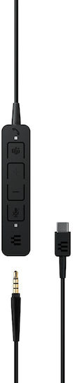 Epos Adapt 165T USB-C II On Ear Multimedia Ακουστικά με μικροφωνο