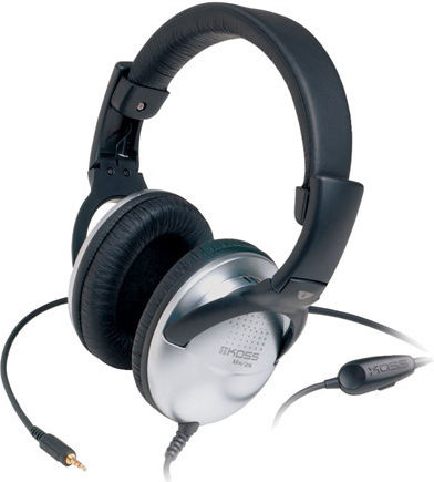 Koss SB45 On Ear Multimedia Headphone with Microphone 3.5mm Jack Silver