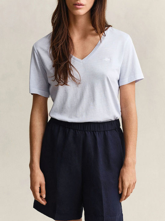 Gant Reg Tricou Damă Albastru Deschis