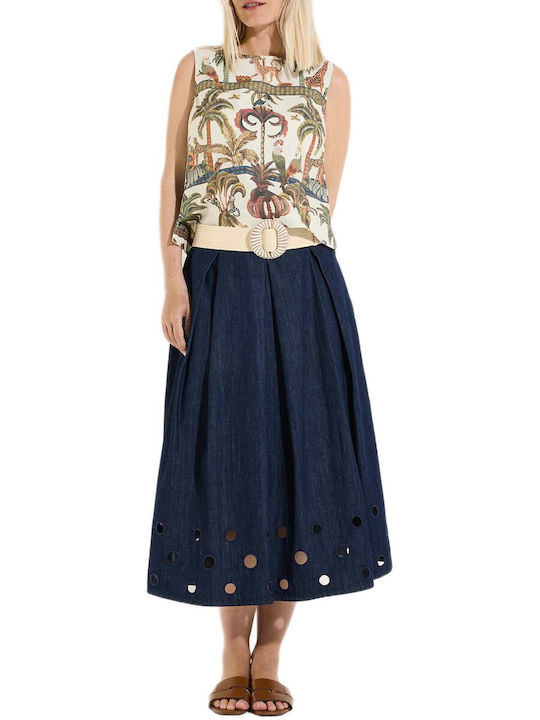 Women's Sleeveless Green Blouse