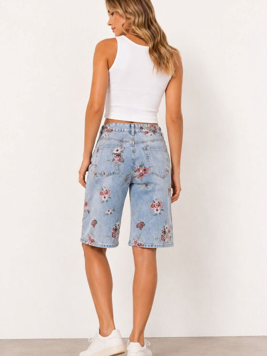 Damen Bermudas Jeans Blau
