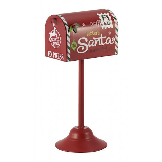 Santa Decorativ Moș Crăciun Metalic 32x16x12.5cm