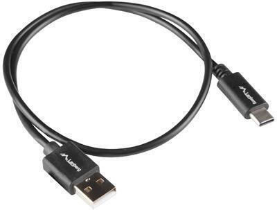 Lanberg USB 2.0 Cable USB-C male - USB-A / USB-C Black 1m (CA-USBO-15CU-0010-BK)