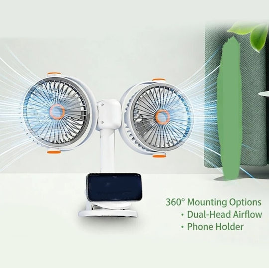 Roza Ventilator für Mobiltelefon USB Weiß
