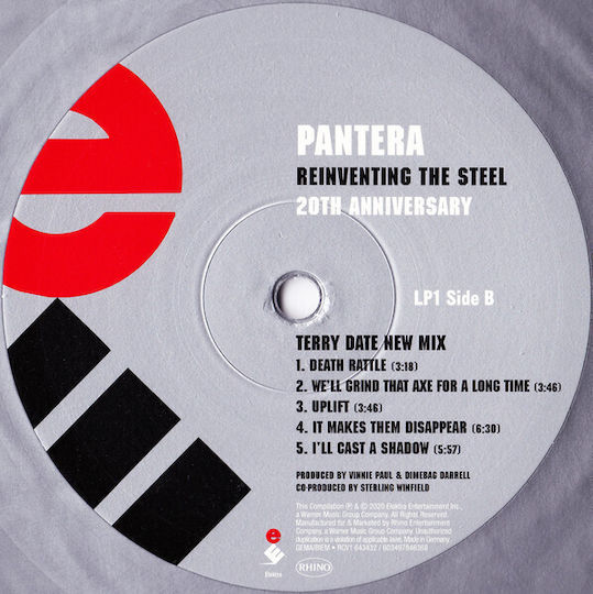 Pantera Reinventing The Steel Argint Vinil