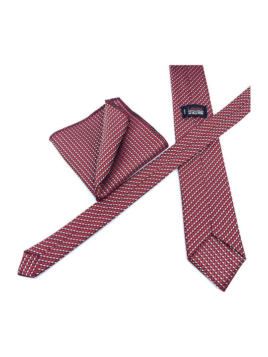 Legend Accessories Men's Tie Set Printed In Red Colour L-050-233/A