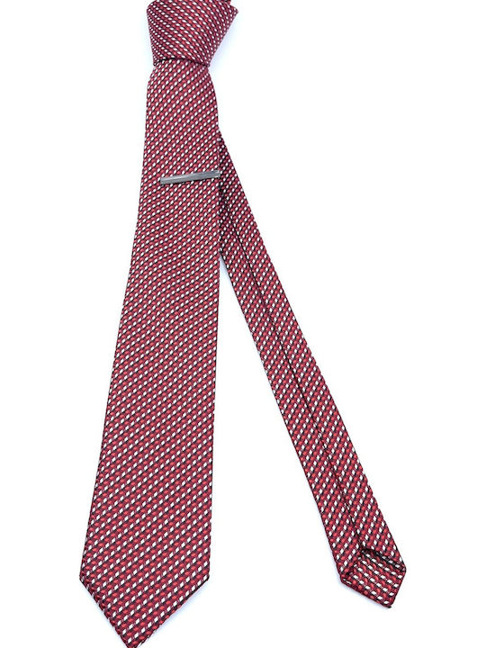 Legend Accessories Men's Tie Set Printed In Red Colour L-050-233/A