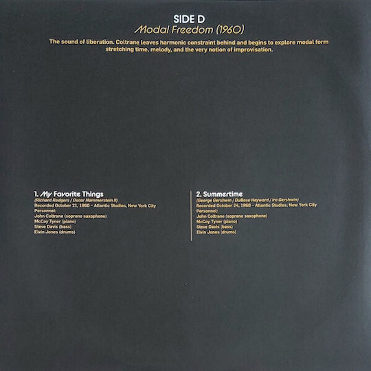 John Coltrane From Form To Spirit Gold Black 3 Vinyl