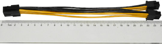 Makki Cable Makki-cable-pcie6-to-2x6 From Pcie 6pin Female To 2x Pcie 6pin Male 24cm Suitable Cryptocurrency Mining