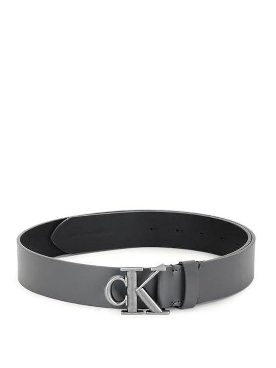 Men's Leather Grey Belt
