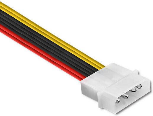 Qoltec 4-Pin Molex - 15-Pin Sata Cable 0.2m Πολύχρωμο 27618