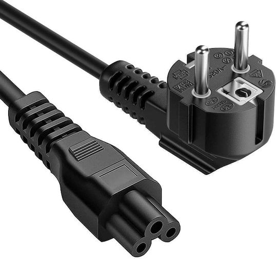 Manhattan IEC C5 - Schuko Cable 1.8m Μαύρο 371131