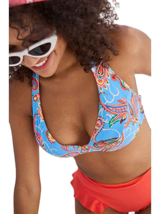 Topuri De Bikini Sutien Cupe D Albastru Deschis