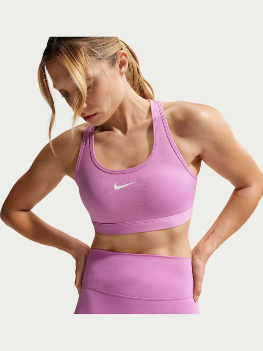 Dri-FIT Swoosh Swoosh Γυναικείο Μπουστάκι Light Magenta