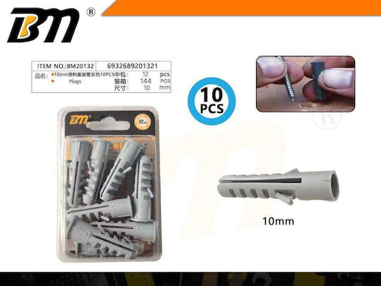Plastic Screw Anchors 10 Pieces
