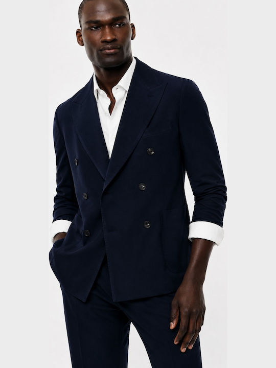 Men's Suit with Slim Fit Navy Blue