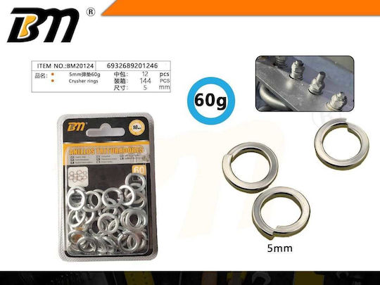 Ροδέλα Ασφαλείας για Βίδα M5mm 12τμχ