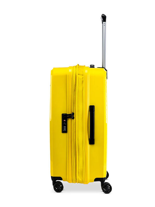 Ciak Roncato Mittlerer Reisekoffer Gelbe Höhe 65cm