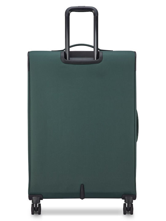 Delsey Dita Голям Куфар за Пътуване Зелен Височина 79см.