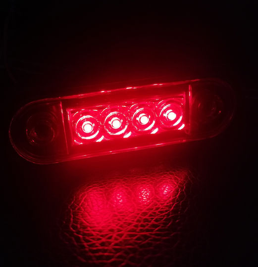 Truck Volume Lights 1pcs LED Side Volume Indicator 12V - Red MAR842