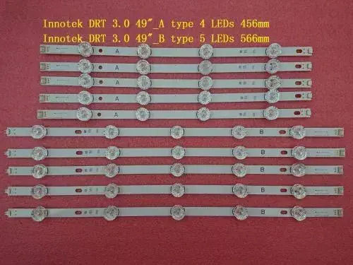 Lg Innotek Set 10pcs Led Bar Drt 3.0 49" A B Type 49lb5500 Lc490due