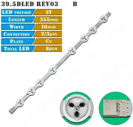 Vestel LED Backlight Μπάρες 39.5DLED_ B_TYPE_REV03 1PCS LEDBAR