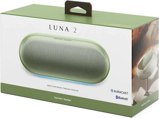 Harman Kardon Luna 2 Αδιάβροχο Ηχείο Bluetooth 40W με Διάρκεια Μπαταρίας έως 12 ώρες Mint