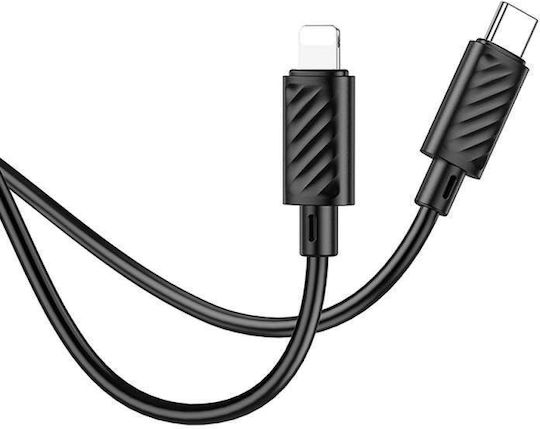Hoco Power USB-C to Lightning Cable 20W Μαύρο 1m