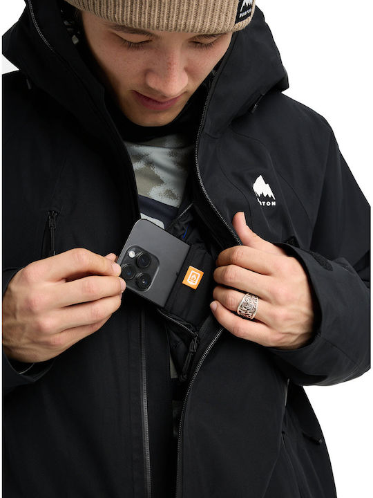 Burton 304111A04 Ανδρικό Μπουφάν Gore-Tex για Σκι & Snowboard Μαύρο