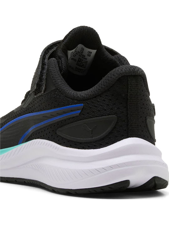 Skyrocket Lite 2 Kinder Sportschuhe Laufen mit Bügel- und Schleifenverschluss Schwarz