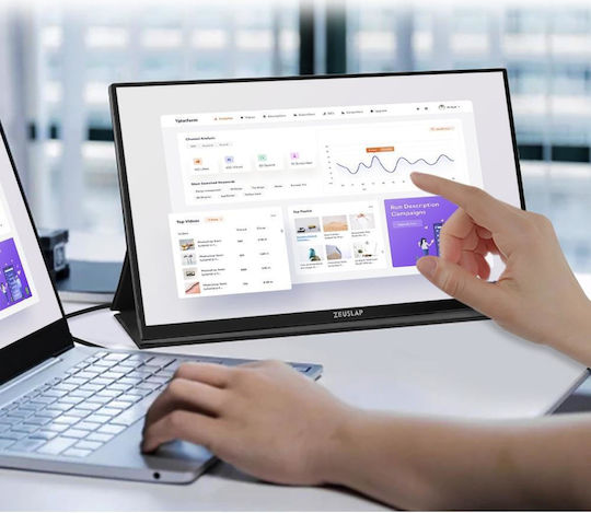 Zeuslap IPS Touch Φορητό Monitor 16" QHD 2560x1600 144Hz