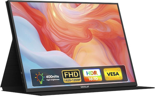 Zeuslap IPS Portable Monitor 16" FHD 1920x1200 with 3ms Response Time GTG