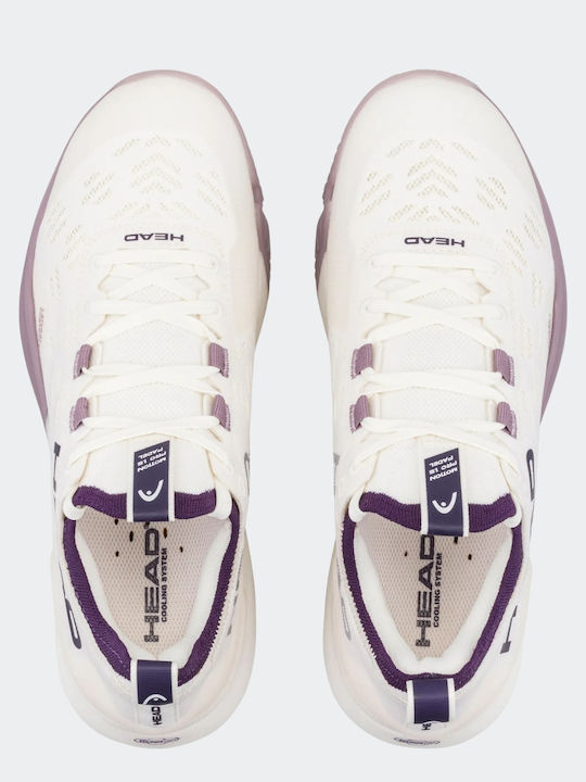 Head Pantofi Padel pentru femei Motion Pro Albe
