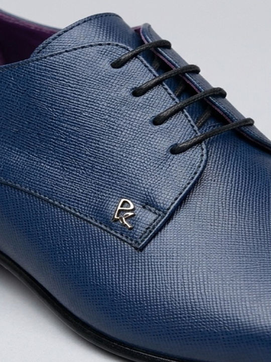 Leather Men's Dress Shoes Blue