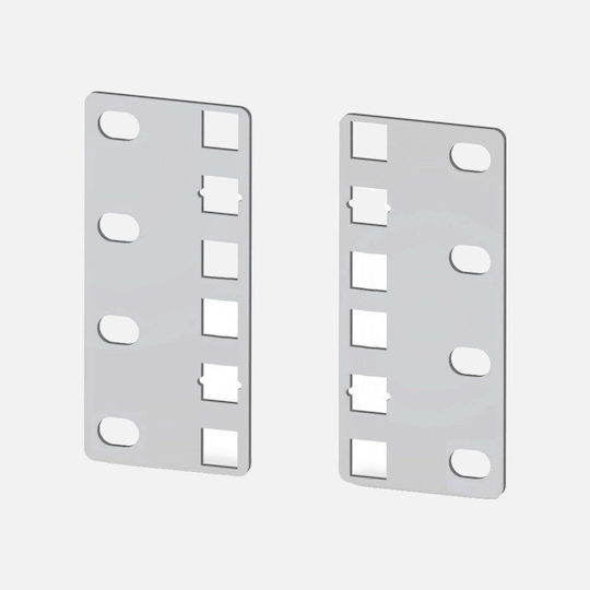 Techly Reduction bracket pair from 21" to 19" for 2U ETSI Rack cabinets I-CASE RAIL-ADP2ETG 1pcs
