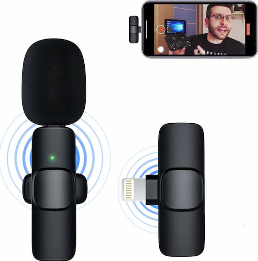 9261 Wireless Condenser (Small Diaphragm) Microphone Πέτου, Clip On for Mobile