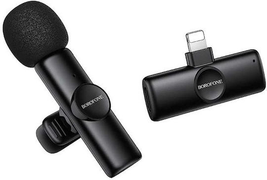 Borofone BFK16 Lightning Wireless Electret Lapel Microphone for Mobile