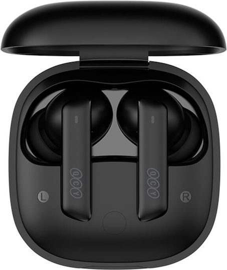 QCY MeloBuds ANC HT05 Bluetooth Handsfree Ακουστικά με Θήκη Φόρτισης Μαύρα