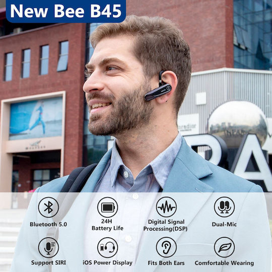 NewBee NB45 In-ear Bluetooth Handsfree Ακουστικό Μαύρο