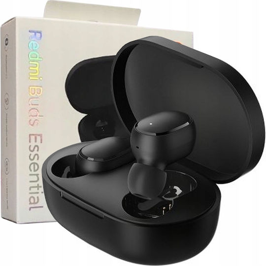 Xiaomi Redmi Buds Essential Bluetooth Handsfree Ακουστικά με Αντοχή στον Ιδρώτα και Θήκη Φόρτισης Μαύρα