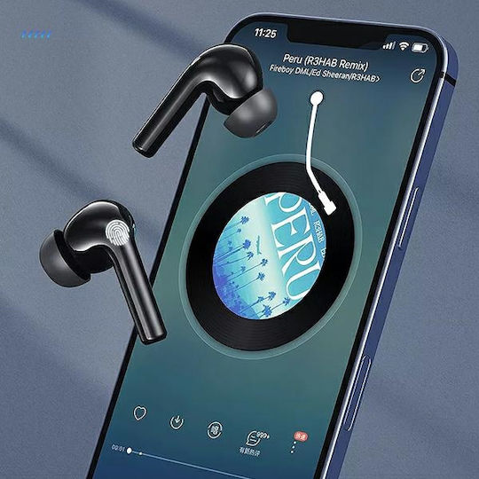 Awei T1 Pro In-ear Bluetooth Handsfree Earphones with Sweat Resistance and Charging Case Black
