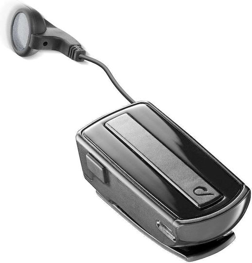 Cellular Line Roller Clip In-ear Bluetooth Handsfree Ακουστικό Μαύρο